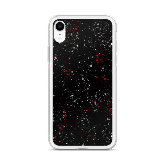 Painted Black White Red iPhone Clear Thin Case CREATIVETECH