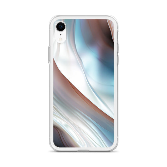 Pearl Blue iPhone Clear Thin Case CREATIVETECH