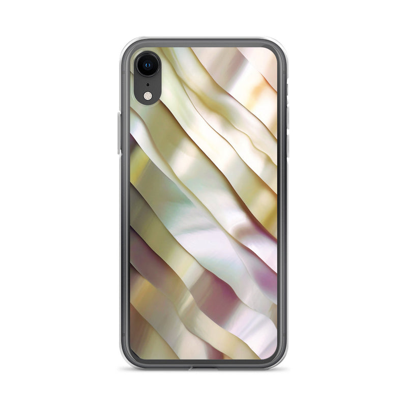 Load image into Gallery viewer, Soft Yellow Pink Pearl iPhone Clear Thin Case CREATIVETECH
