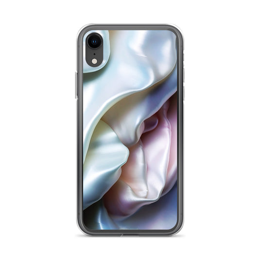 Tender Pink Blue Pearl iPhone Clear Thin Case CREATIVETECH