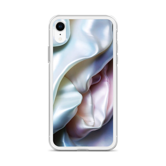 Tender Pink Blue Pearl iPhone Clear Thin Case CREATIVETECH