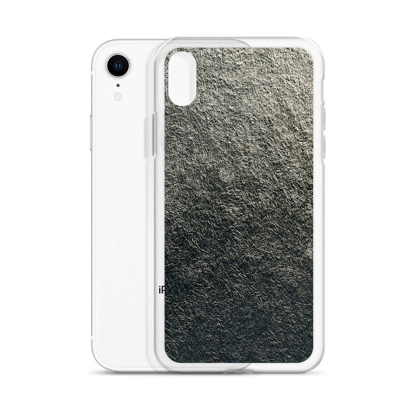 Load image into Gallery viewer, Golden Metal Foil iPhone Clear Thin Case CREATIVETECH
