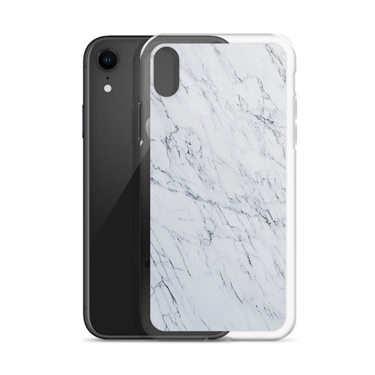 White Marble Stone iPhone Clear Thin Case CREATIVETECH