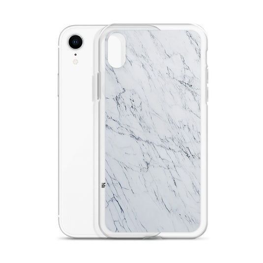 White Marble Stone iPhone Clear Thin Case CREATIVETECH