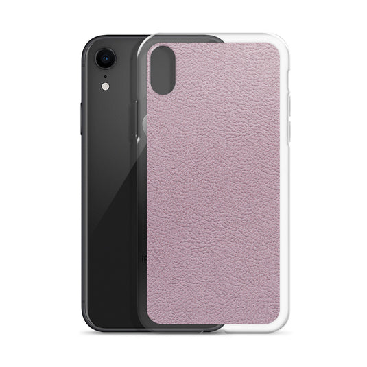 Candy Pink Leather iPhone Clear Thin Case CREATIVETECH