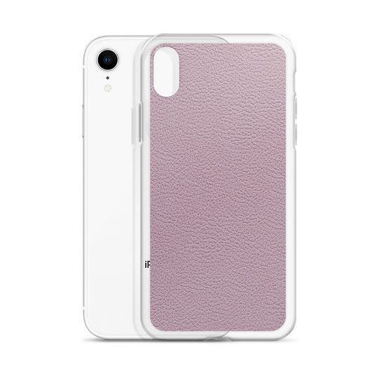 Candy Pink Leather iPhone Clear Thin Case CREATIVETECH