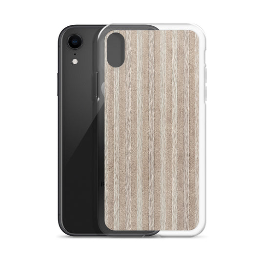 Light Brown Striped Wood iPhone Clear Thin Case CREATIVETECH