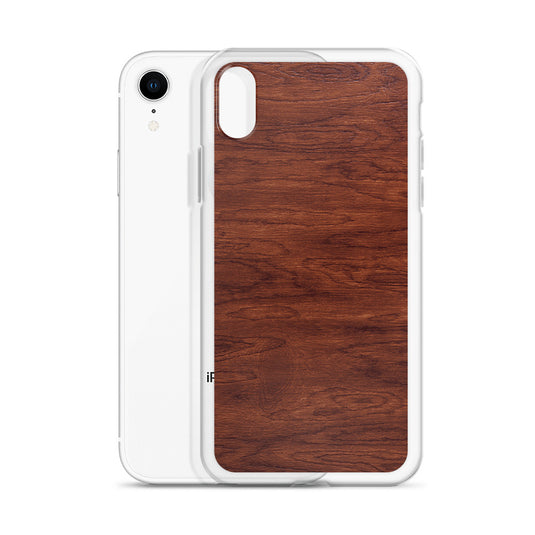 Brown Wood iPhone Clear Thin Case CREATIVETECH