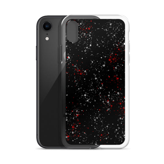 Painted Black White Red iPhone Clear Thin Case CREATIVETECH