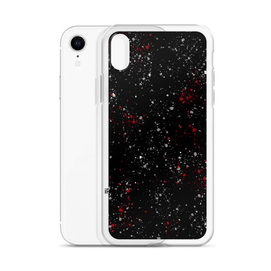 Painted Black White Red iPhone Clear Thin Case CREATIVETECH