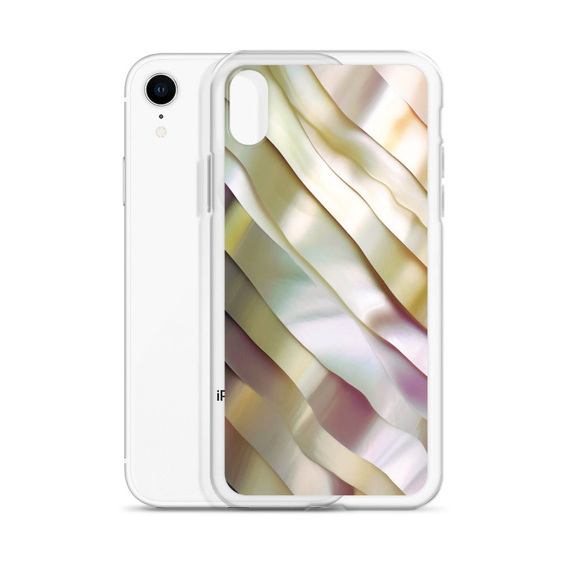 Load image into Gallery viewer, Soft Yellow Pink Pearl iPhone Clear Thin Case CREATIVETECH
