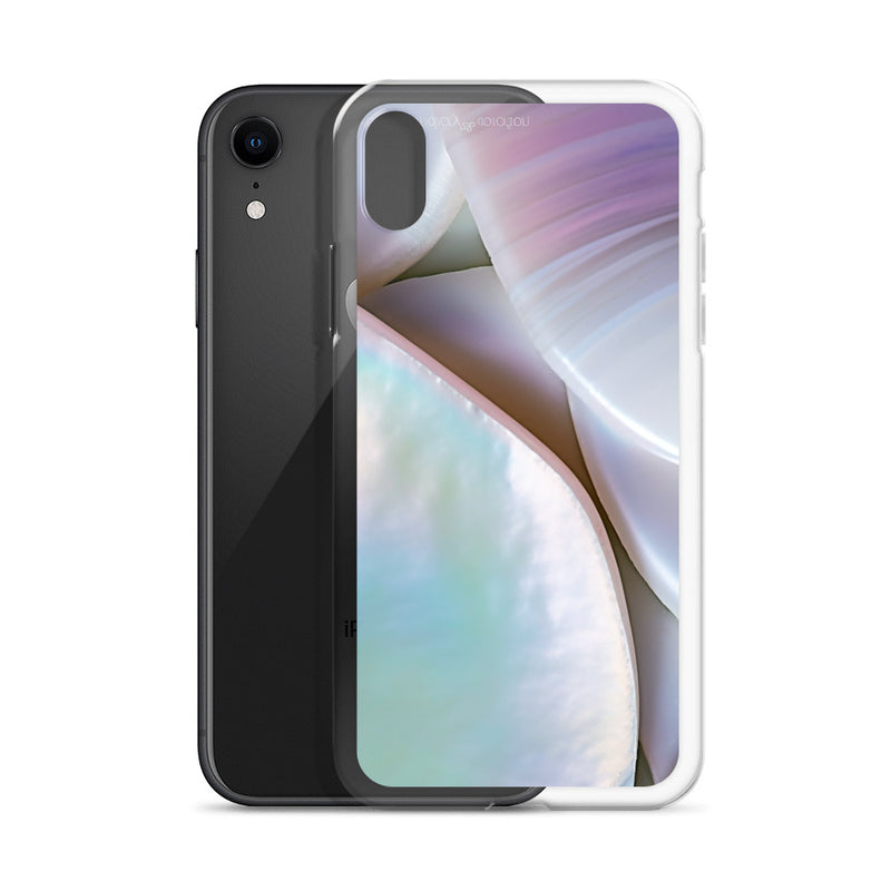 Load image into Gallery viewer, Mother of Pearl Soft Pink iPhone Clear Thin Case CREATIVETECH