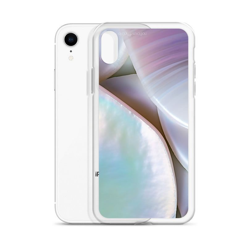Load image into Gallery viewer, Mother of Pearl Soft Pink iPhone Clear Thin Case CREATIVETECH