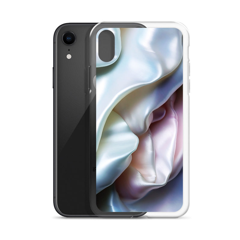 Load image into Gallery viewer, Tender Pink Blue Pearl iPhone Clear Thin Case CREATIVETECH
