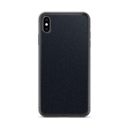 Dark Grey Striped Textile iPhone Clear Thin Case CREATIVETECH