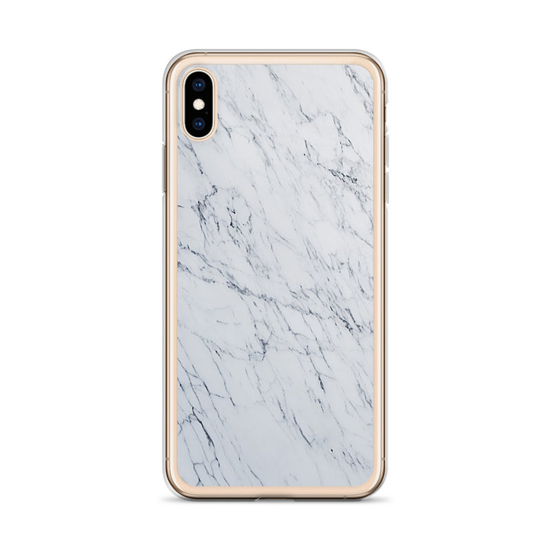 Load image into Gallery viewer, White Marble Stone iPhone Clear Thin Case CREATIVETECH
