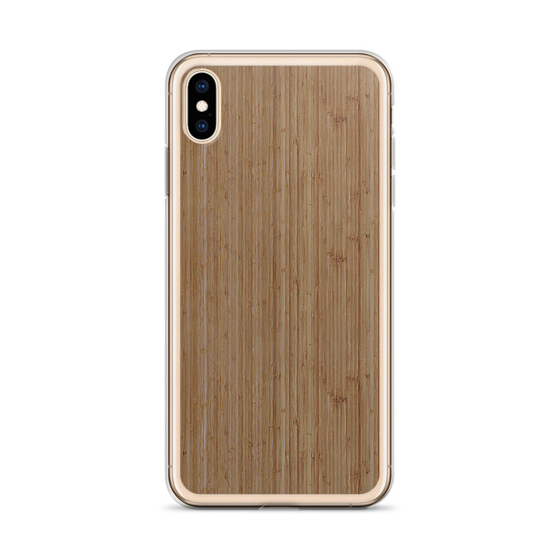 Load image into Gallery viewer, Bamboo Brown Wood iPhone Clear Thin Case CREATIVETECH