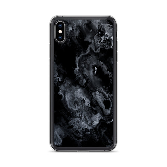 Black Marble Stone iPhone Clear Thin Case CREATIVETECH