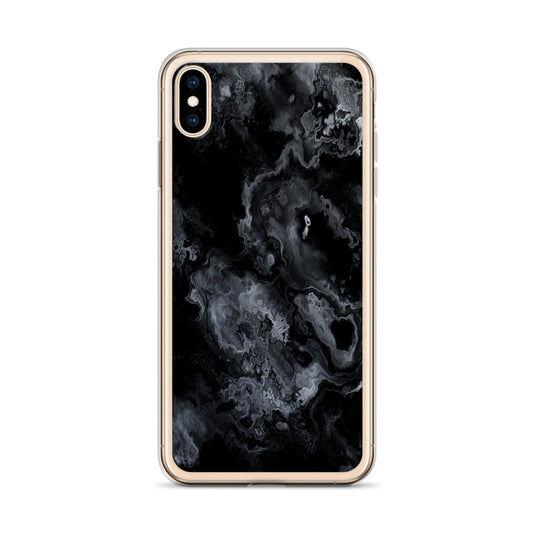 Black Marble Stone iPhone Clear Thin Case CREATIVETECH