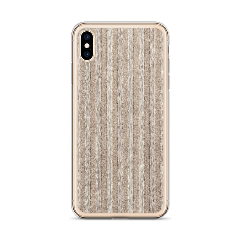 Load image into Gallery viewer, Light Brown Striped Wood iPhone Clear Thin Case CREATIVETECH
