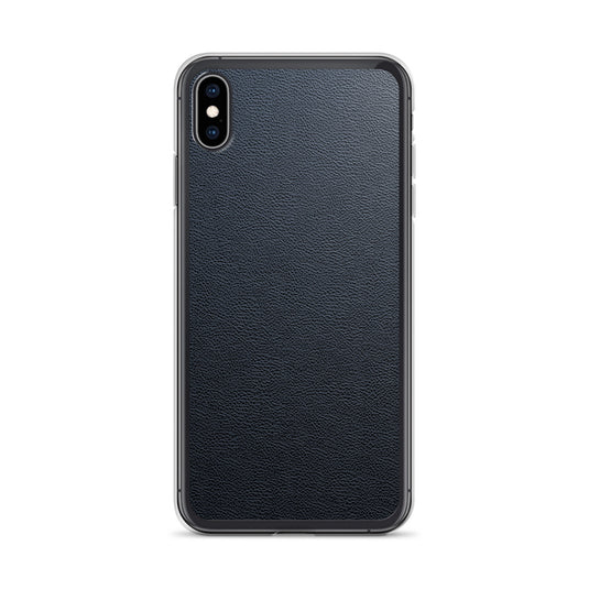 Black Leather iPhone Clear Thin Case CREATIVETECH