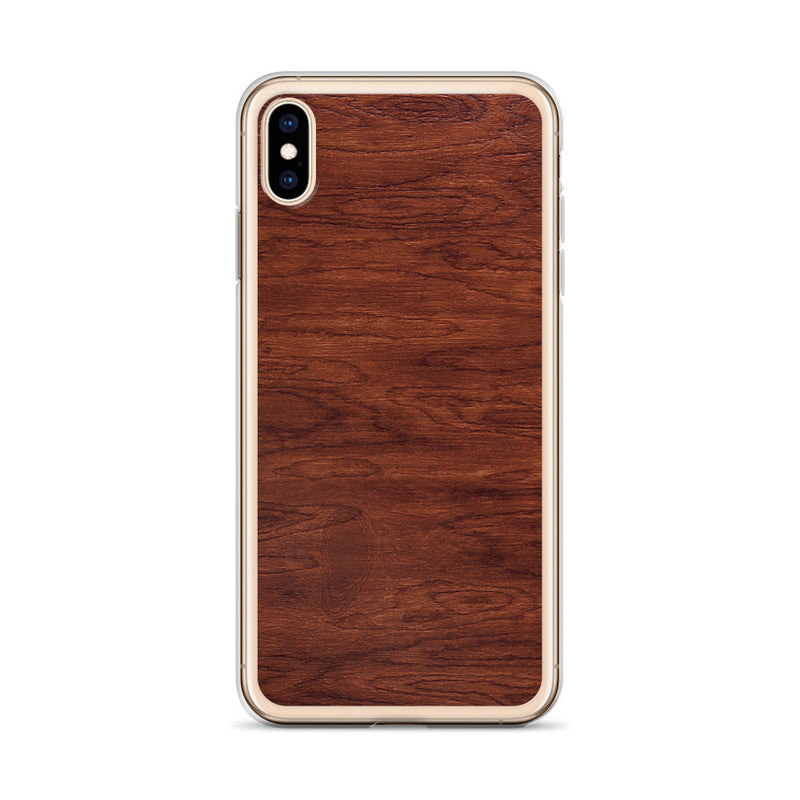Load image into Gallery viewer, Brown Wood iPhone Clear Thin Case CREATIVETECH