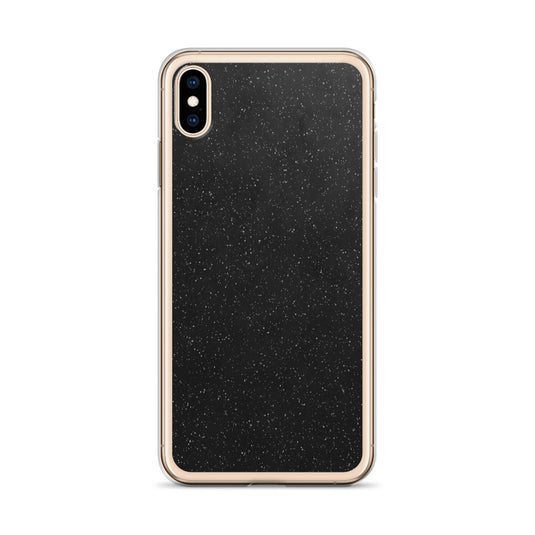 Black Speckled iPhone Clear Thin Case CREATIVETECH