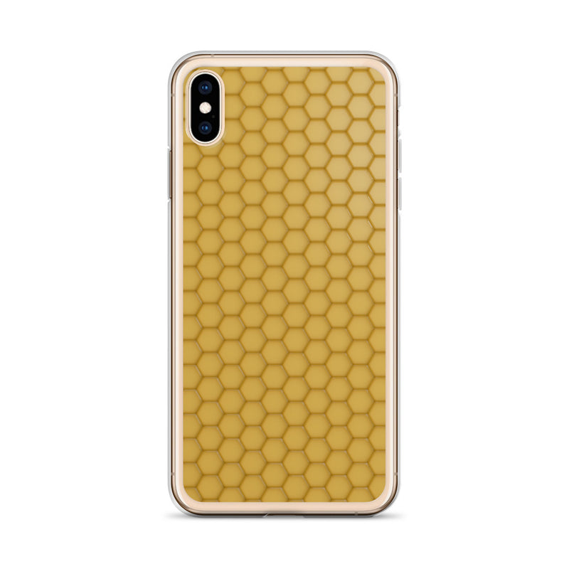 Load image into Gallery viewer, Honeycomb Wax Yellow  iPhone Clear Thin Case CREATIVETECH
