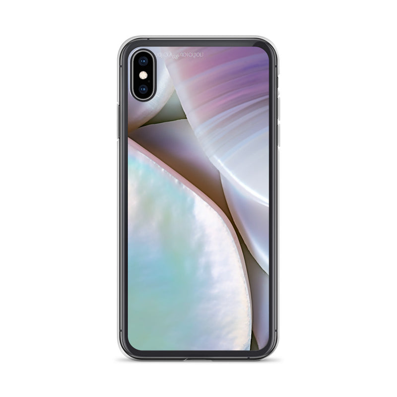 Load image into Gallery viewer, Mother of Pearl Soft Pink iPhone Clear Thin Case CREATIVETECH