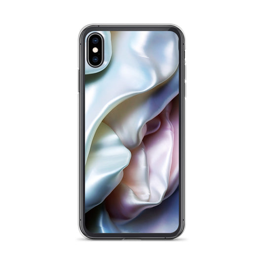 Tender Pink Blue Pearl iPhone Clear Thin Case CREATIVETECH