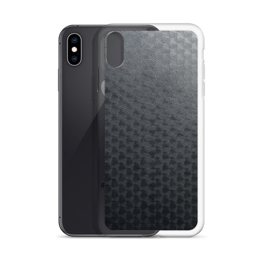 Dark Grey Carved Metal iPhone Clear Thin Case CREATIVETECH