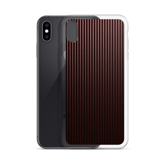 Dark Red Carbon Fiber iPhone Clear Thin Case CREATIVETECH