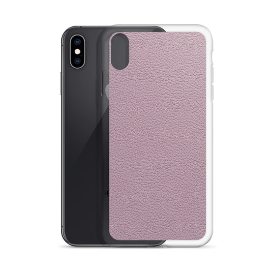 Candy Pink Leather iPhone Clear Thin Case CREATIVETECH