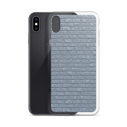 White Brick Stone iPhone Clear Thin Case CREATIVETECH