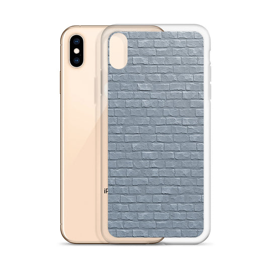 White Brick Stone iPhone Clear Thin Case CREATIVETECH