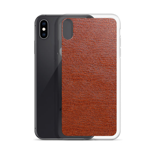 Exotic Brown Leather iPhone Clear Thin Case CREATIVETECH