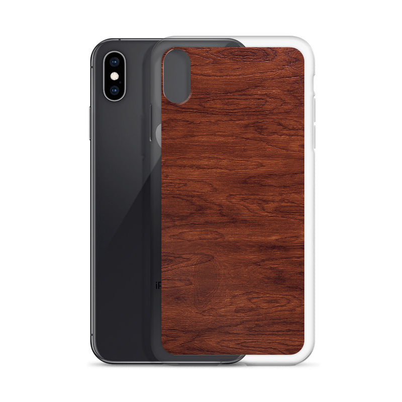 Load image into Gallery viewer, Brown Wood iPhone Clear Thin Case CREATIVETECH
