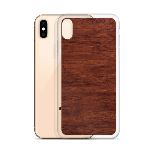 Brown Wood iPhone Clear Thin Case CREATIVETECH