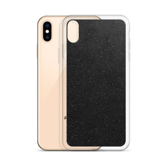 Black Speckled iPhone Clear Thin Case CREATIVETECH