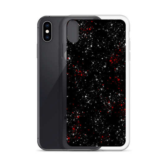 Painted Black White Red iPhone Clear Thin Case CREATIVETECH