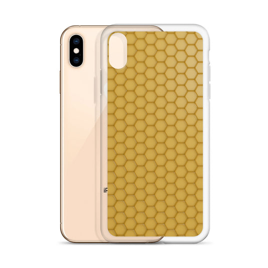 Honeycomb Wax Yellow  iPhone Clear Thin Case CREATIVETECH