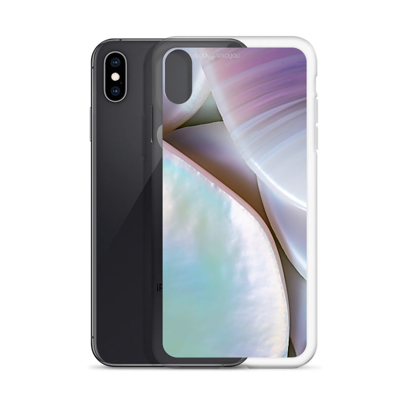 Load image into Gallery viewer, Mother of Pearl Soft Pink iPhone Clear Thin Case CREATIVETECH