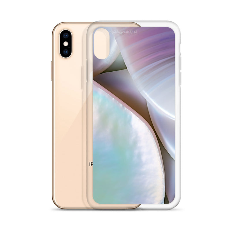 Load image into Gallery viewer, Mother of Pearl Soft Pink iPhone Clear Thin Case CREATIVETECH