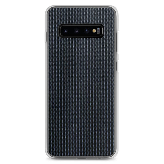 Dark Grey Fiber Textile Samsung Clear Thin Case CREATIVETECH