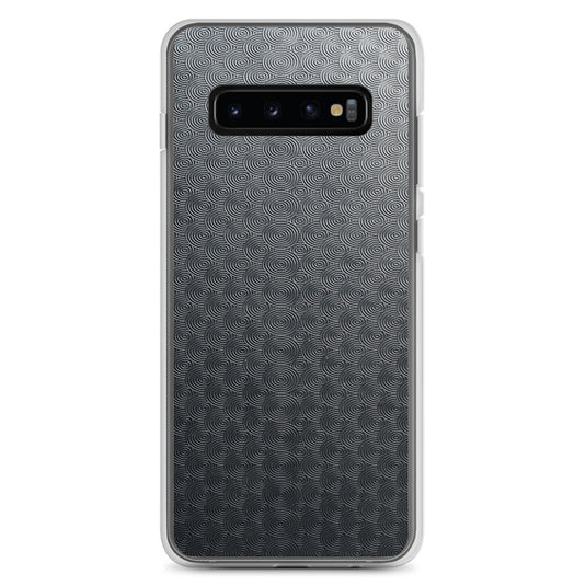Dark Grey Carved Metal Samsung Clear Thin Case CREATIVETECH