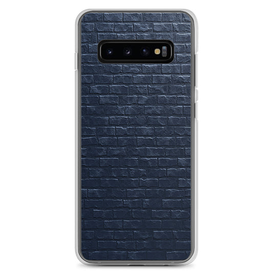 Dark Grey Brick Stone Samsung Clear Thin Case CREATIVETECH