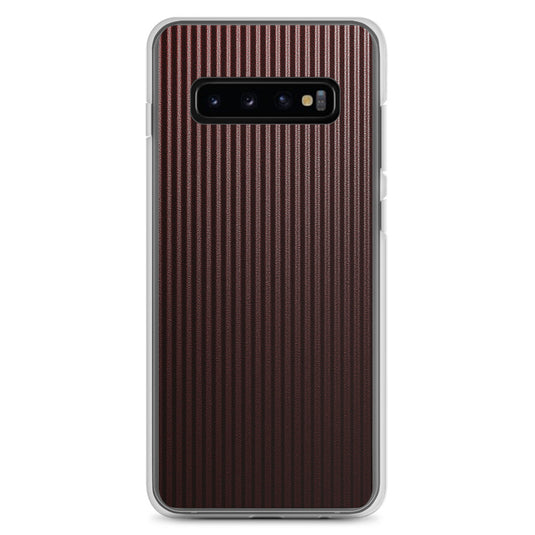 Dark Red Striped Carbon Fiber Samsung Clear Thin Case CREATIVETECH