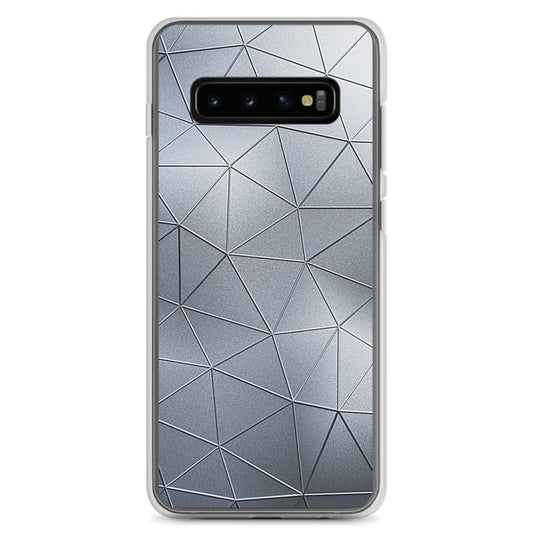 Silver Polygon Metal Samsung Clear Thin Case CREATIVETECH