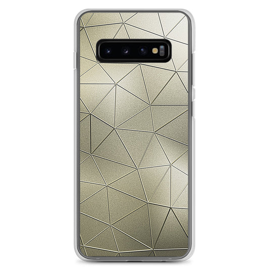 Golden Polygon Metal Samsung Clear Thin Case CREATIVETECH