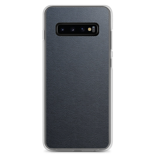Black Leather Samsung Clear Thin Case CREATIVETECH